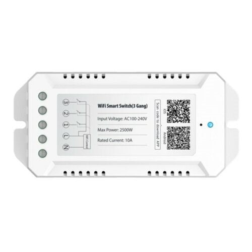 Interruttore 3 Gang Switch Smart Wifi Compatibile Con Amazon Alexa Google Presa