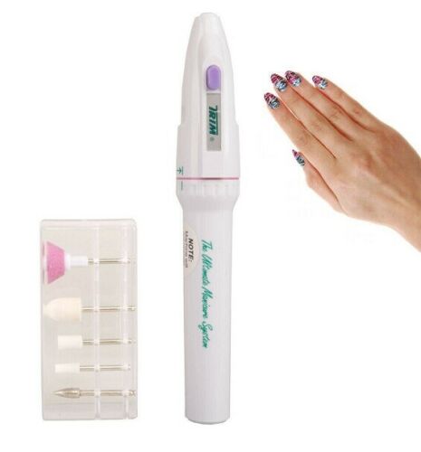 Fresa Cordless Senza Fili Per Unghie Manicure Trim Con 5 Frese Incluse Nail Care