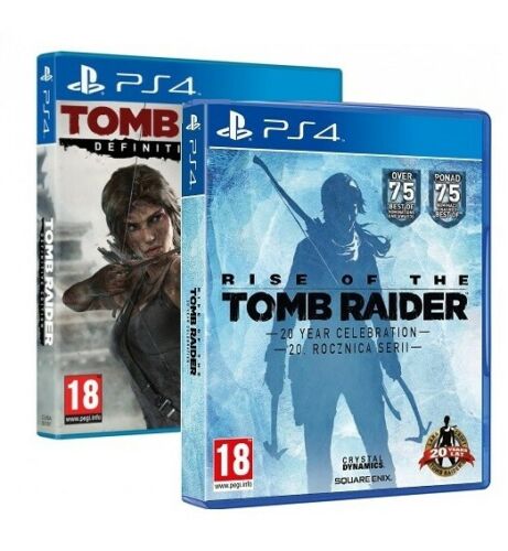 Tomb Raider Definitive Edition + Rise Of Tomb Raider Celebrazione 20 Anni Ps4 It