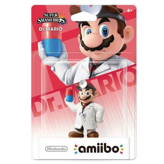 AMIIBO DR. MARIO SUPER SMASH BROS COLLECTION NO. 42 FIGURE NINTENDO SUPER MARIO