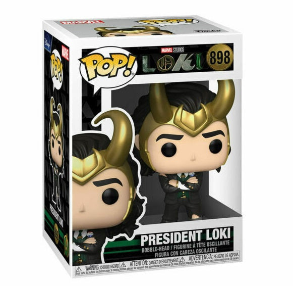 Funko Pop ! Marvel Loki (898) President Loki Vinyl Figure 9Cm Nuova Disney +