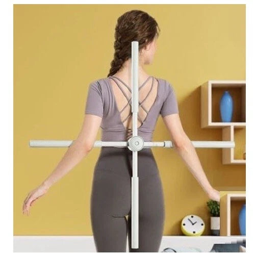 Bastone Correttore Posturale Yoga Stick Attrezzo Postura Colonna Fascia Schiena Grigio
