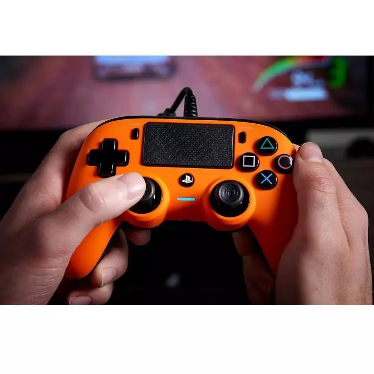 Nacon Controller Wired Pad Playstation 4 Ps4/Pc Blue Joypad Cablato Usb (Blu)