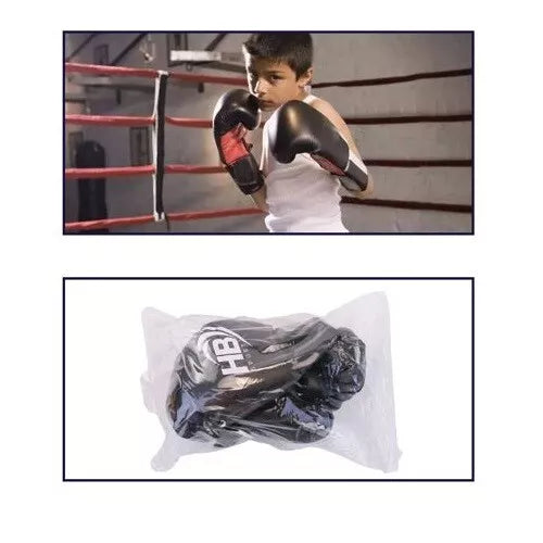 Hb Guantoni Da Boxe Coppia Guanti Pugilato Bambini Per Allenamento Sacco Nero