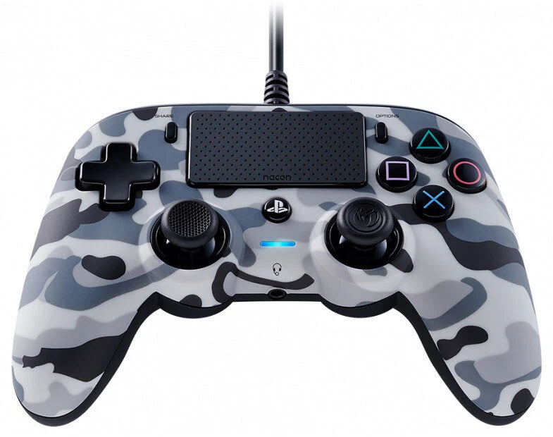 Nacon Controller Wired Pad Playstation 4 Ps4/Pc Joypad Cablato Usb (Camo Grey)