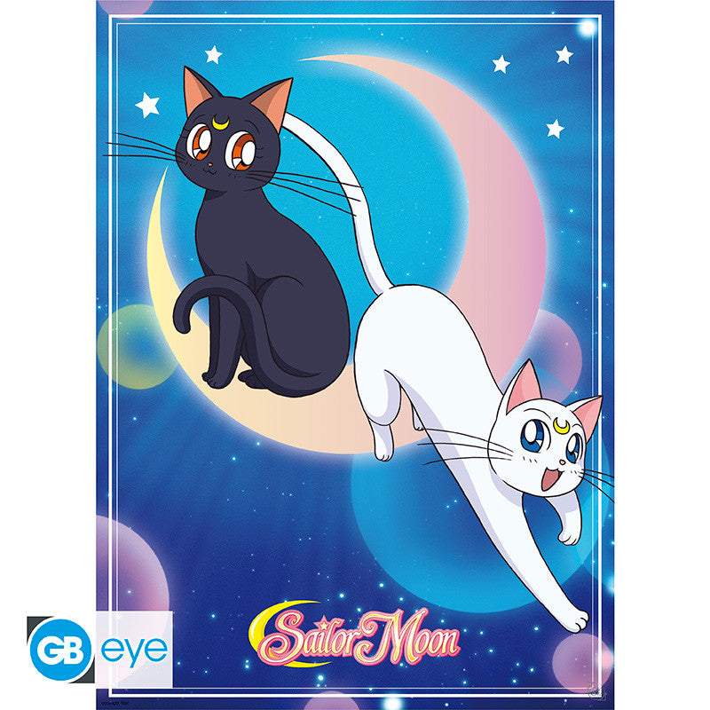 Abystyle (SAILOR MOON) Set 2 Chibi Poster: "Sailor Moon e gatti" (52x38) Gb Eye