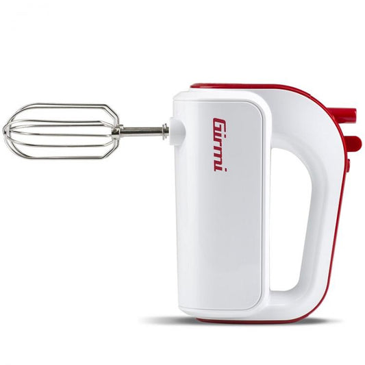 Girmi Sbattitore Elettrico Sb02 5 Velocità + Turbo 170W Impastatore Bianco/Rosso