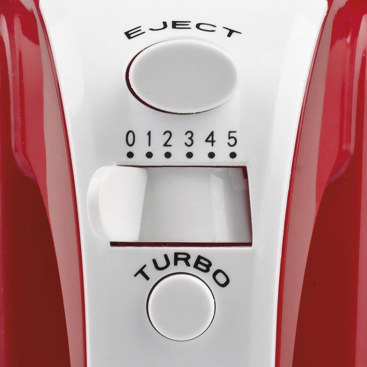 Girmi Sbattitore Elettrico Sb02 5 Velocità + Turbo 170W Impastatore Bianco/Rosso