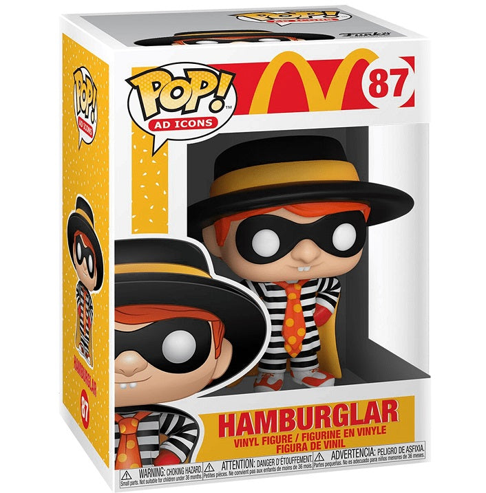Funko Pop Ad Icons Mcdonald'S (87) Hamburglar Pop Vinyl Figure Hamburger Mask