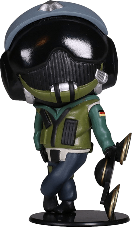Rainbow Six - Jager - Action Figure Statua Da Collezione Chibi Ubisoft Gioco Ps4