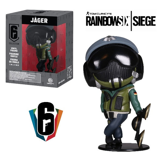 Rainbow Six - Jager - Action Figure Statua Da Collezione Chibi Ubisoft Gioco Ps4