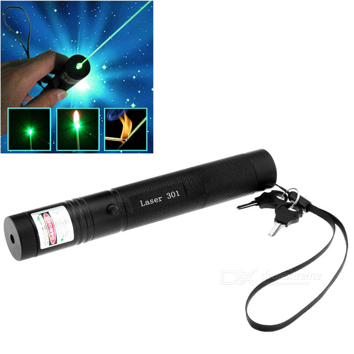 Puntatore Laser Pointer Verde A Penna Regolabile Focus Ricaricabile Astronomico