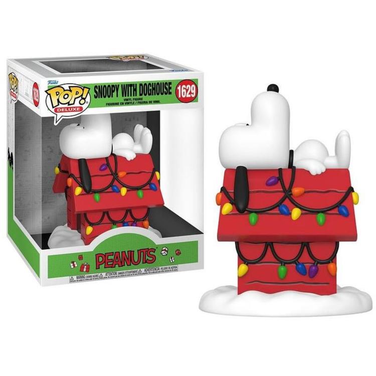 Funko Pop ! Tv Peanuts - (1629) Snoopy W/ Doghouse 15Cm Figure Holiday Deluxe