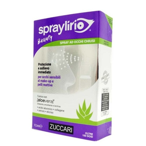 Zuccari Spraylirio Beauty Spray Occhi Aloe Sensibili Make-Up Protezione Sollievo