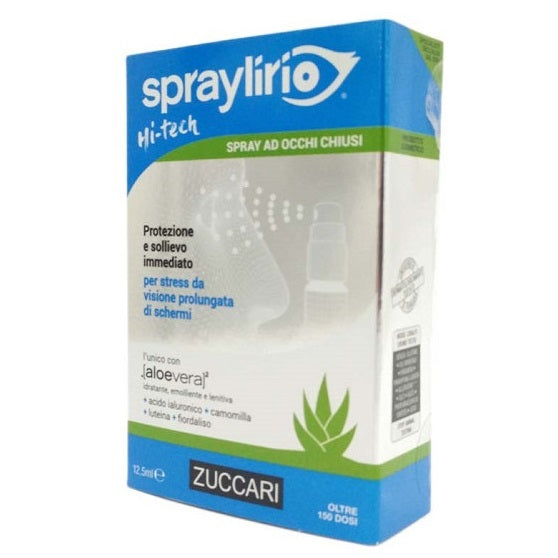 Zuccari Spraylirio Hi-Tech Aloe Spray Occhi Sensibili Stress Protezione Sollievo