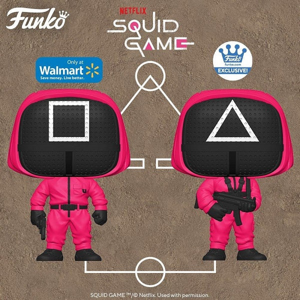 Funko Pop Movies Squid Game Masked Worker Triangolo Netflix Vinyl Figure Games