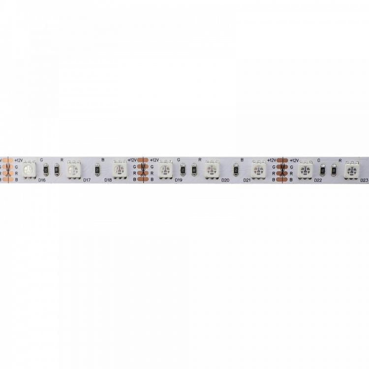 Striscia Led Smd 5050 5M 5 Metri 12V Ip66 Adesiva Bobina Led Flessibile Blu