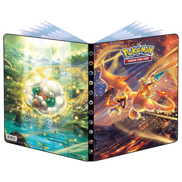 Pokemon Album 9 Tasche Spada Scudo Sword Shield: Charizard Raccoglitore 252 Card