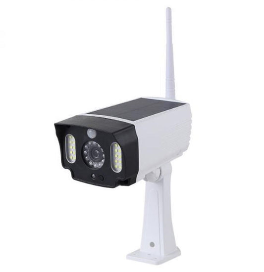 Telecamera Finta Pannello Solare Da Esterno Sensore Di Movimento 20 Led Faretto