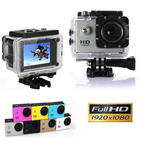 ACTION CAMERA PRO CAM SPORT ULTRA HD SCHERMO LCD VIDEOCAMERA SUBACQUEA 30M E-T08
