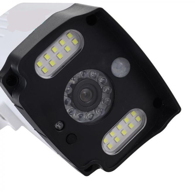 Telecamera Finta Pannello Solare Da Esterno Sensore Di Movimento 20 Led Faretto