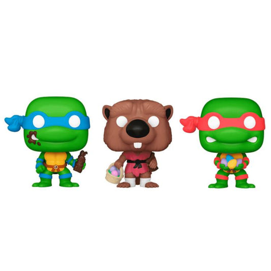 Funko Carrot Pocket Pop! Tartarughe Ninja Tmnt (Splinter-Leonardo-Raphael)
