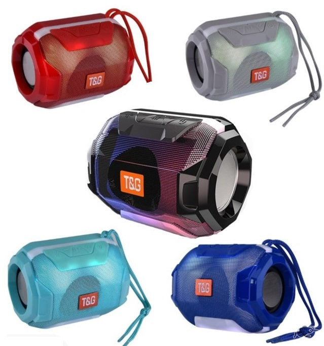 CASSA PORTATILE 10w BLUETOOTH RADIO FM SD USB MP3 SMARTPHONE SPEAKER LED tg-162