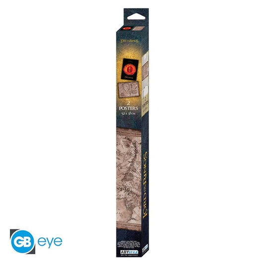 ABYSTYLE (THE LORD OF THE RING) SET 2 CHIBI POSTER: "SIGNORE DEGLI ANELLI" 52X38