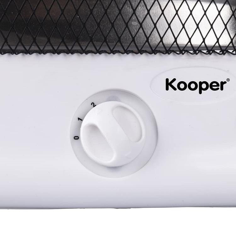 Kooper Thermo | Stufa Elettrica Al Quarzo A 2 Elementi 400/800W Stufetta Alogena