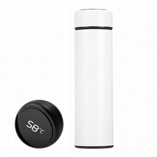 Thermos Display Touch Led Temperatura Caldo Freddo Acciao Bevande Liquidi 450 Ml