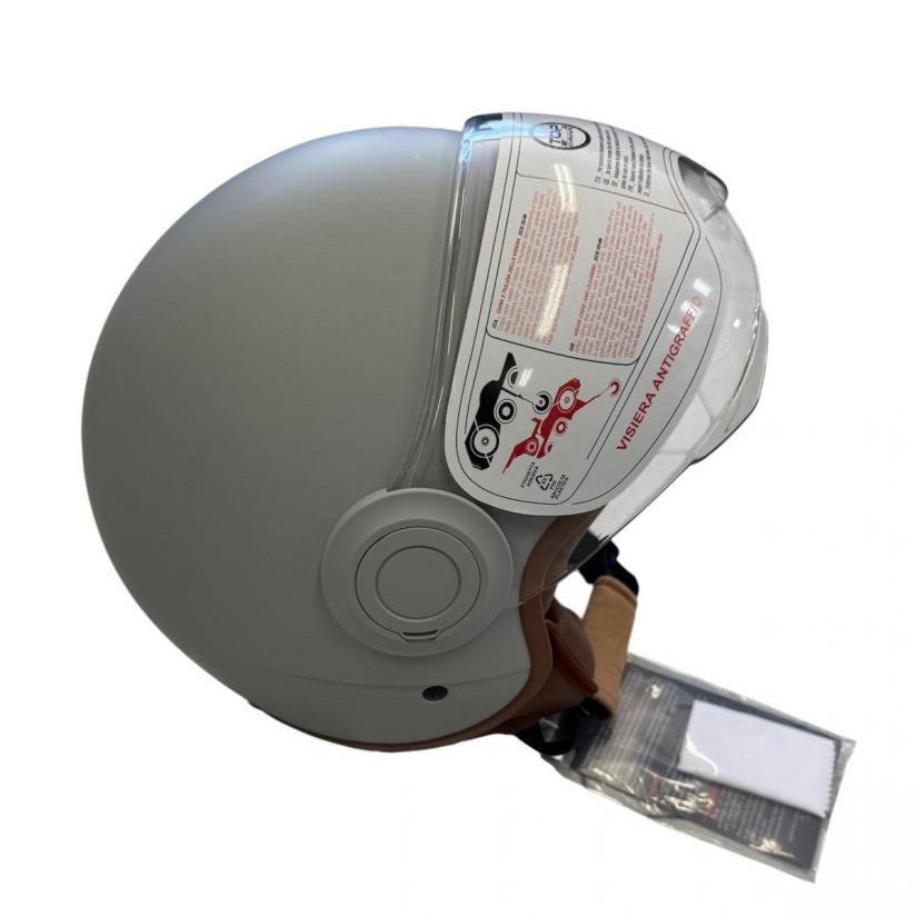 CASCO JET SIRIO MATT MOTO SCOOTER OMOLOGATO ECE VISIERA REMOVIBILE (GRIGIO tg.M)