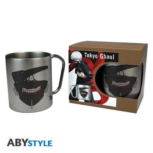 ABYSTYLE TAZZA METALLO TOKYO GHOUL "MASK" KEN KANEKI MUG BICCHIERE GANCIO 320ML