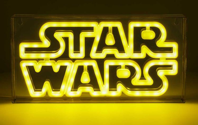 Paladone Lampada Da Tavolo/Muro Star Wars Logo Led Neon Light 30Cm 3D Ufficiale