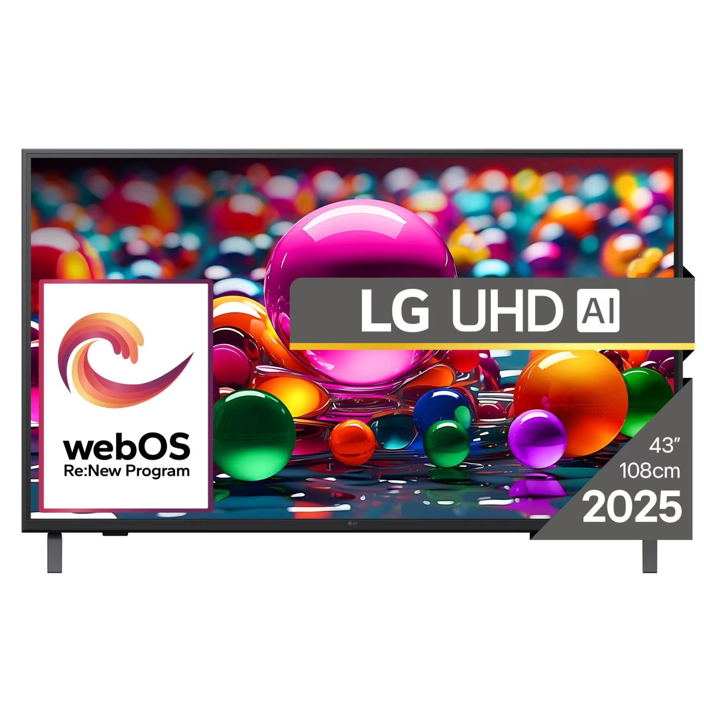 LG Smart TV 43" UHD 4K (AI) WebOS 43UA75003LA 2025 con Intelligenza Artificiale