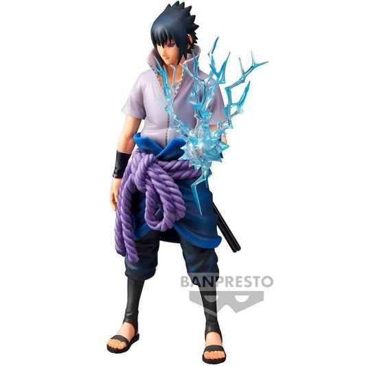 BANPRESTO GRANDISTA NARUTO SHIPPUDEN - UCHIHA SASUKE 2 FIGURE 28cm PVC STATUA