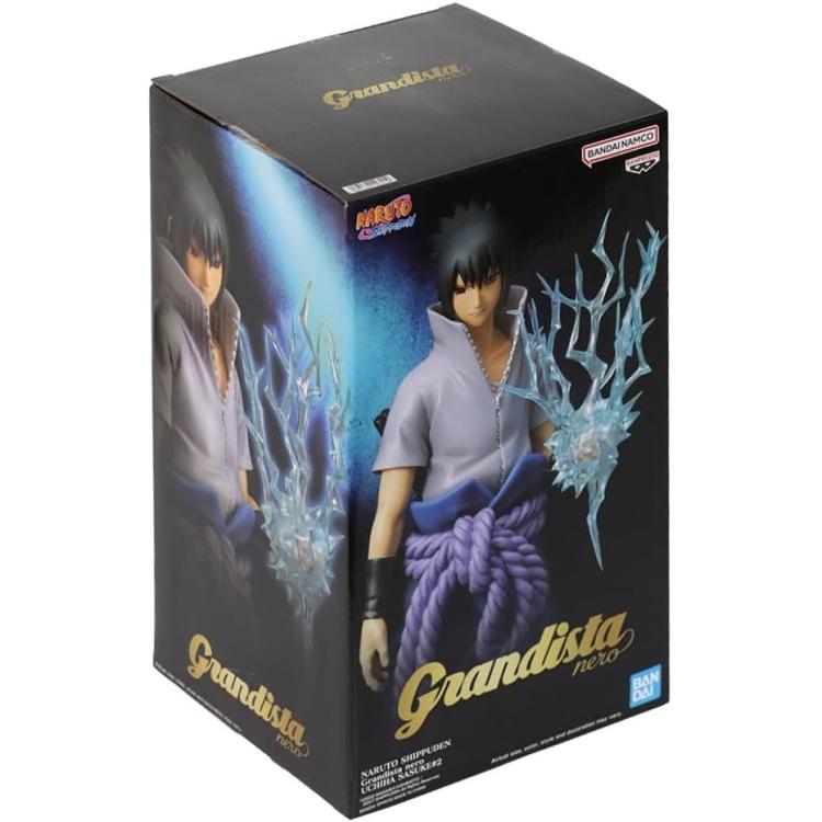 BANPRESTO GRANDISTA NARUTO SHIPPUDEN - UCHIHA SASUKE 2 FIGURE 28cm PVC STATUA