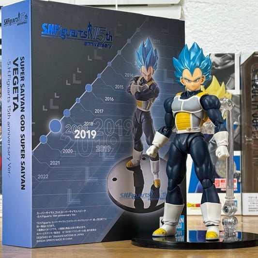 BANDAI SH FIGUARTS: DRAGON BALL 15th (SUPER SAIYAN GOD SUPER SAIYAN VEGETA) 15CM