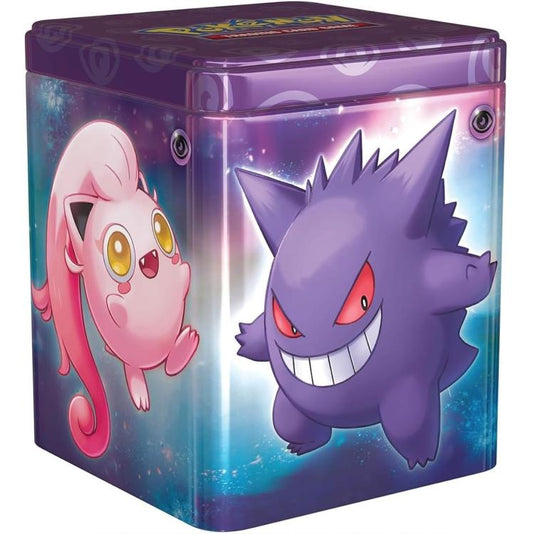 Pokemon Stacking Tin 2024 Tcg Gcc Scatola Impilabile Metallo Gioco Card Viola It