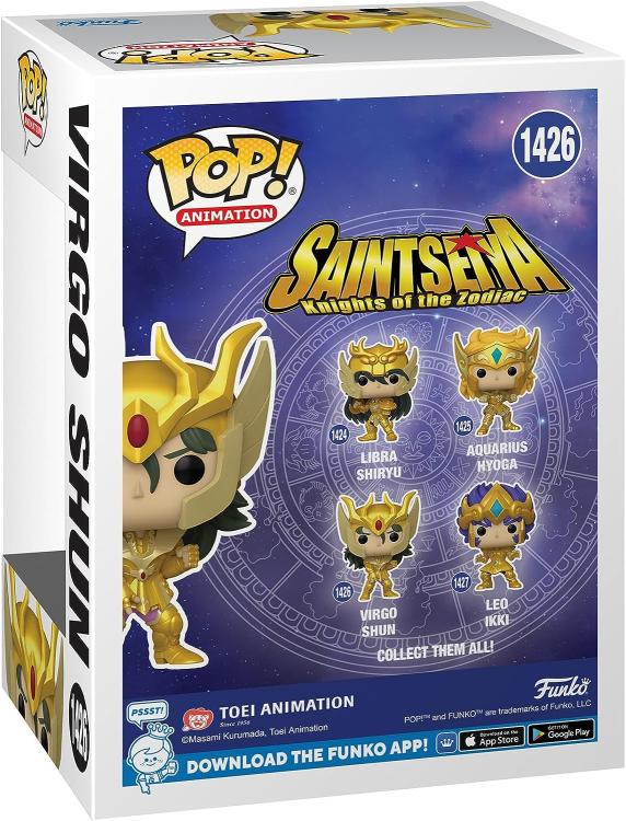 Funko Pop ! Animation Saint Seiya - 1426 Gold Virgo Shun Cavalieri Dello Zodiaco