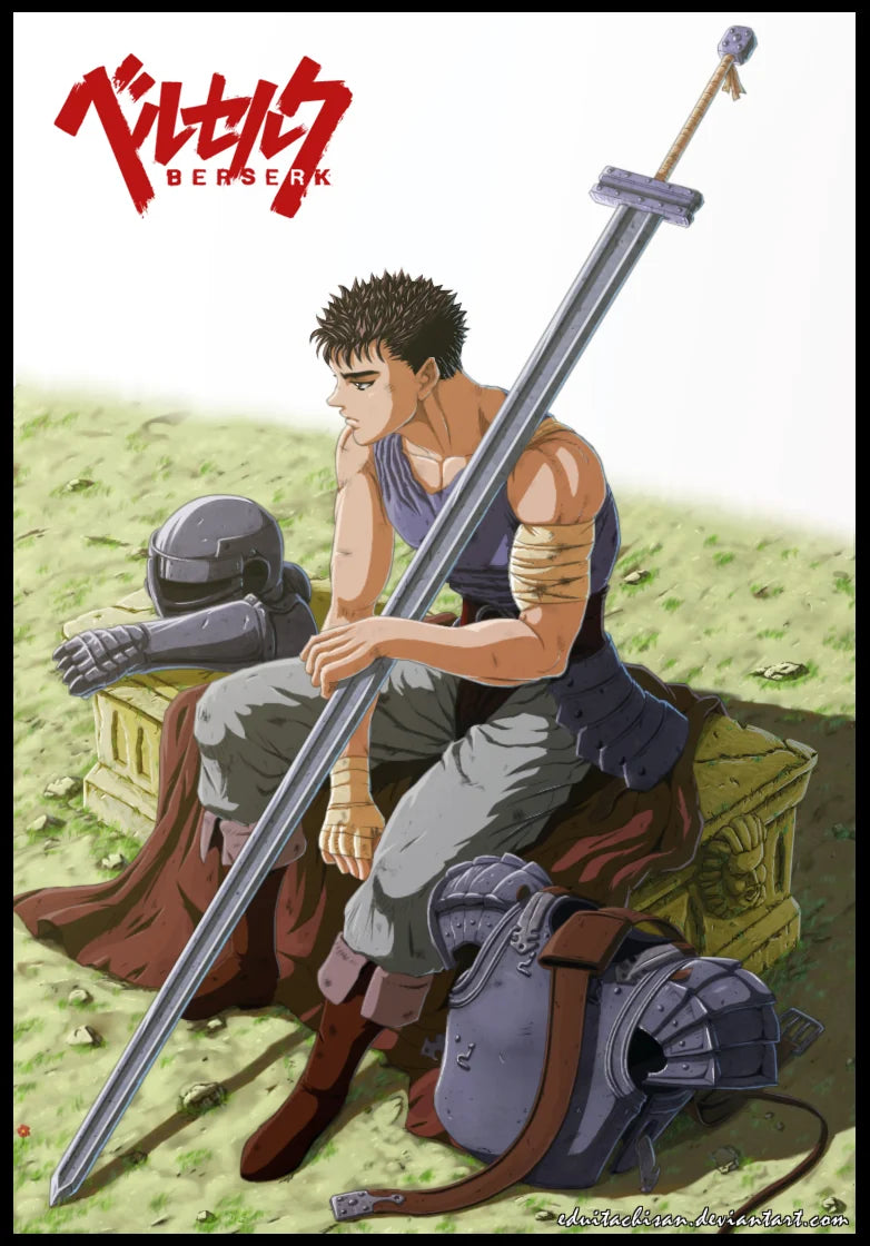 Spada Resina Non Affilata Berserk Gatsu Hawk Raider Da Collezione 120Cm