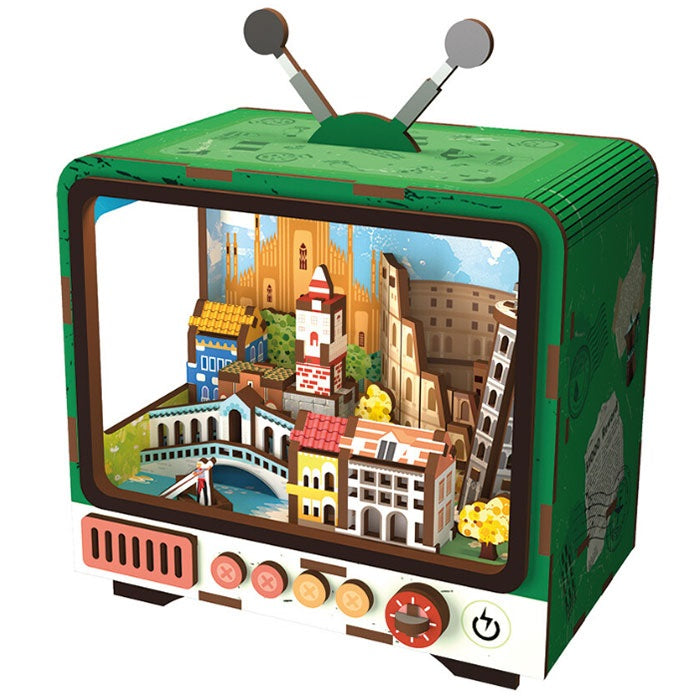 Mathv Puzzle 3D Vintage TV Venice Is Eternity Itself (MNH0003)