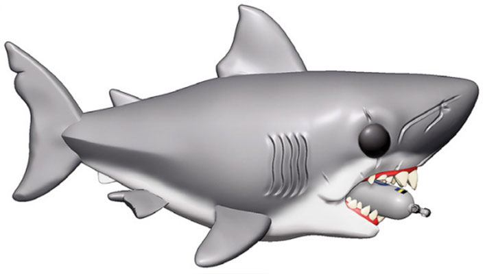 Funko Pop ! Movies - (759) Jaws (Lo Squalo) Figure w/Diving Tank 15Cm