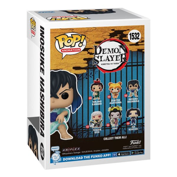 Funko Pop ! Animation Demon Slayer - 1532 Inosuke Hashibira (Kimono) Figure 9Cm