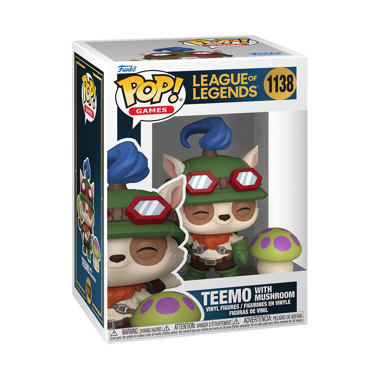 Funko Pop ! Games League Of Legends - (1138) Teemo w/Mushroom Figure