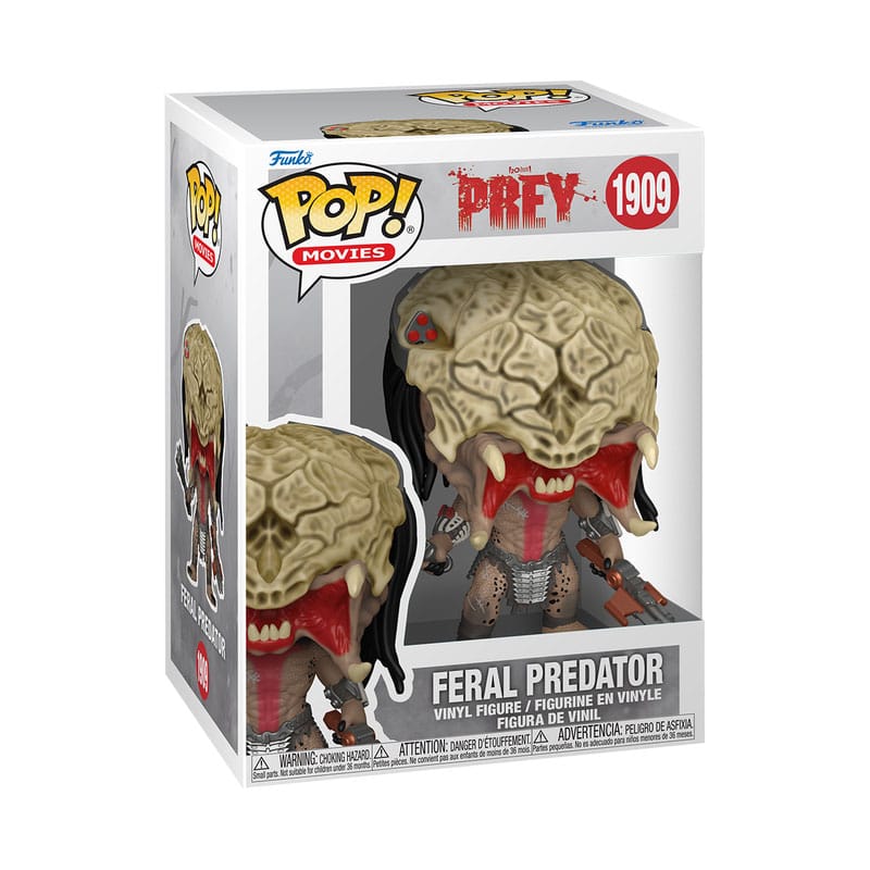 Funko Pop ! Plus Movies Prey -(1909) Feral Predator Vinyl Figure 10cm