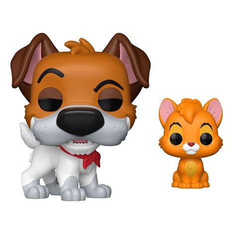 Funko Pop ! Disney Oliver & Company - (1705) Dodger w/Oliver Figure 9cm