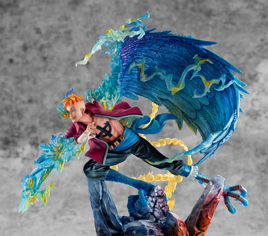 Megahouse - One Piece MAS-Maximum PVC Marco the Phoenix Leader of 1st group of Whitebeard Pirates Statua 32 cm