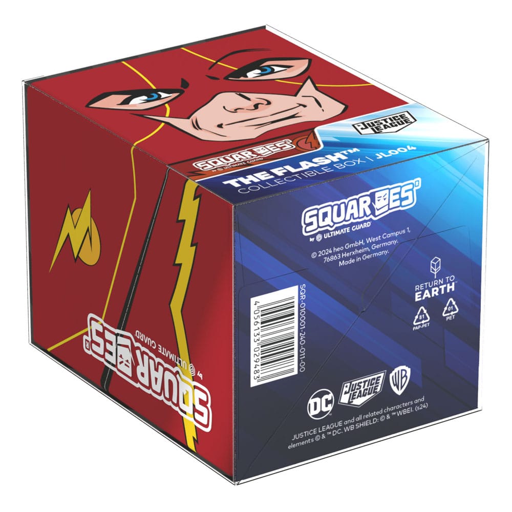 Squaroes Justice League JL004 (The Flash) Box Collezione Scatola Porta Mazzo Carte TCG