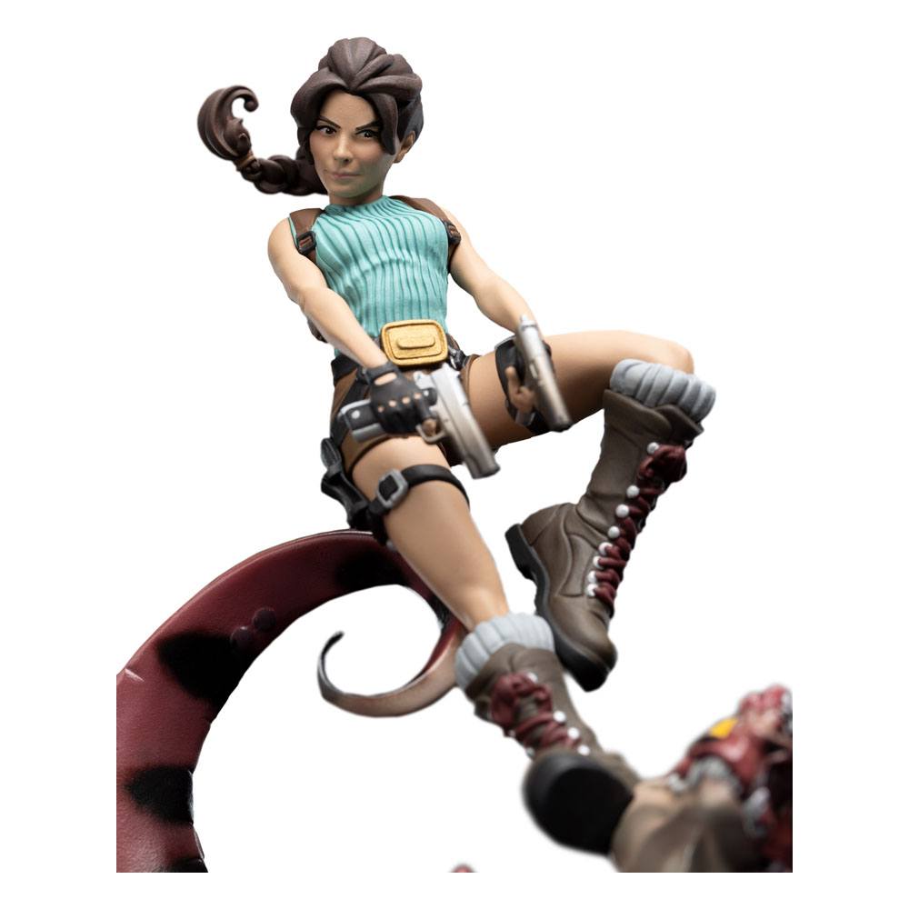 Weta Workshop Tomb Raider "Lara Croft Vs Raptor" #2 Epics Statua Figure 24Cm