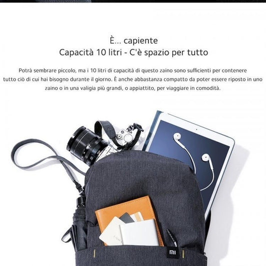 Xiaomi Zaino Mi Casual Daypack Zainetto Scuola Lavoro Impermeabile Blu Dark Blue